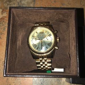 Michael Kors Women’s Lexington Gold-Tone Watch